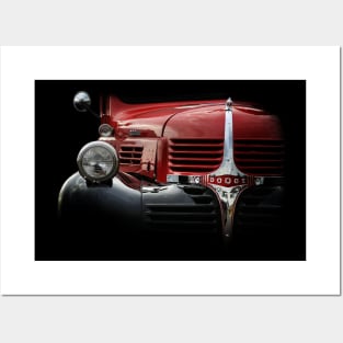 1947 Dodge Pickup - black Posters and Art